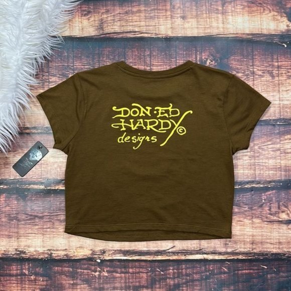 RELISTED Ed Hardy Speed Kills Shirt Crop Top - Picture 5 of 5